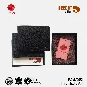 Ví da safiano trơn (Đen - Navy) 9.5x12cm - DVSAF.12051